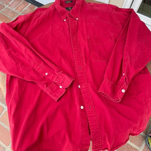 Vintage club room red button front utility shirt sz xl - Picture 5 of 7